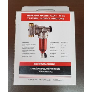 Magnetyczny separator zanieczyszczeń typ T5 z filtrem i głowicą obrotową